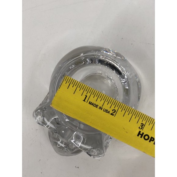 Crystal Skull Votive Candle Holder Heavy Glass Gothic D&D Halloween - Picture 5 of 10